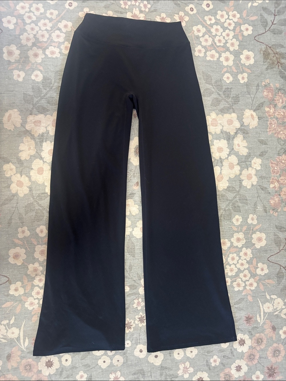 Garage Black Wide Leg Stretch Pants